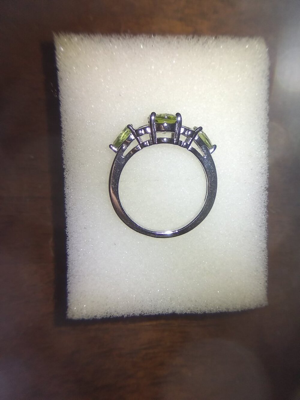 Peridot Silver Ring - Picture 3 of 5